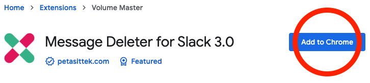 Installation from Chrome Web Store - highlighted