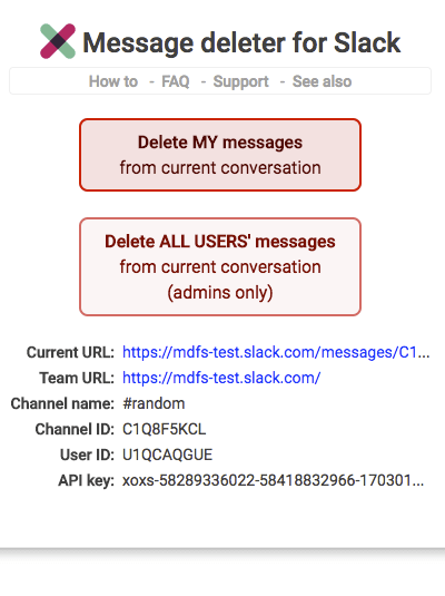 Message Deleter for Slack 2.0 screenshot